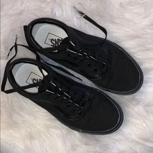 black vans (low top)